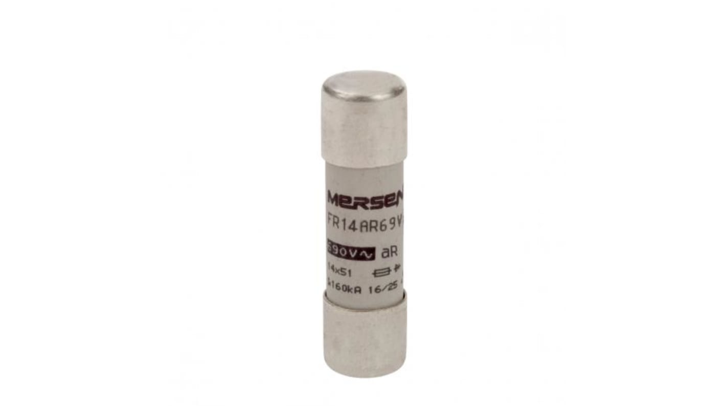 Mersen 40A aR Ceramic Cartridge Fuse, 14 x 51mm