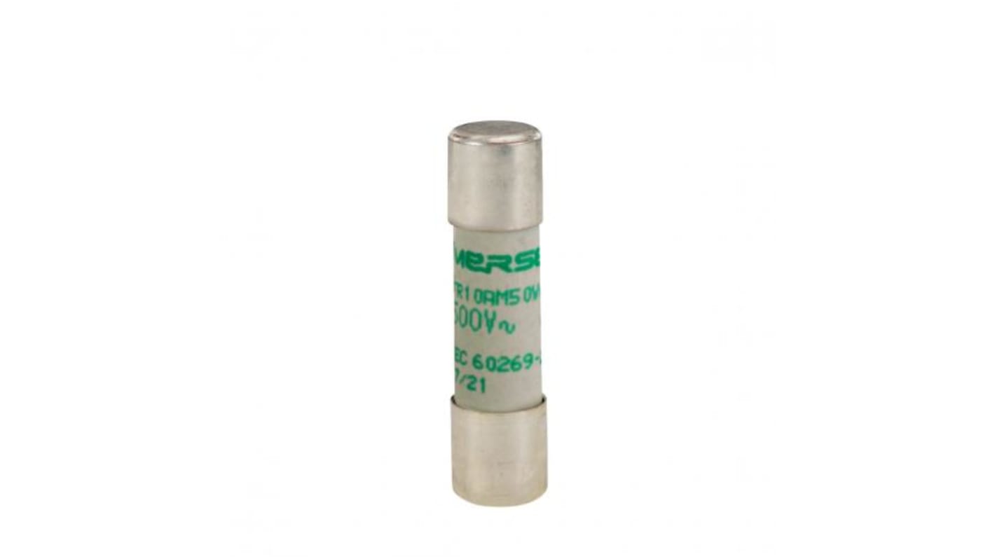 Mersen 8A Slow-Blow Ceramic Cartridge Fuse, 10 x 38mm