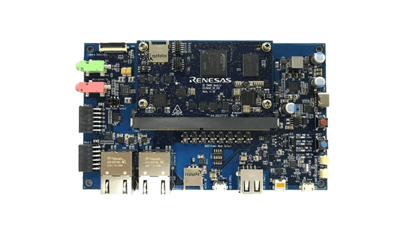 Renesas Electronics RZ/V2L评估套件, Arm Cortex A55、 Arm Cortex M33内核, RZ/V2L Evaluation Board Kit