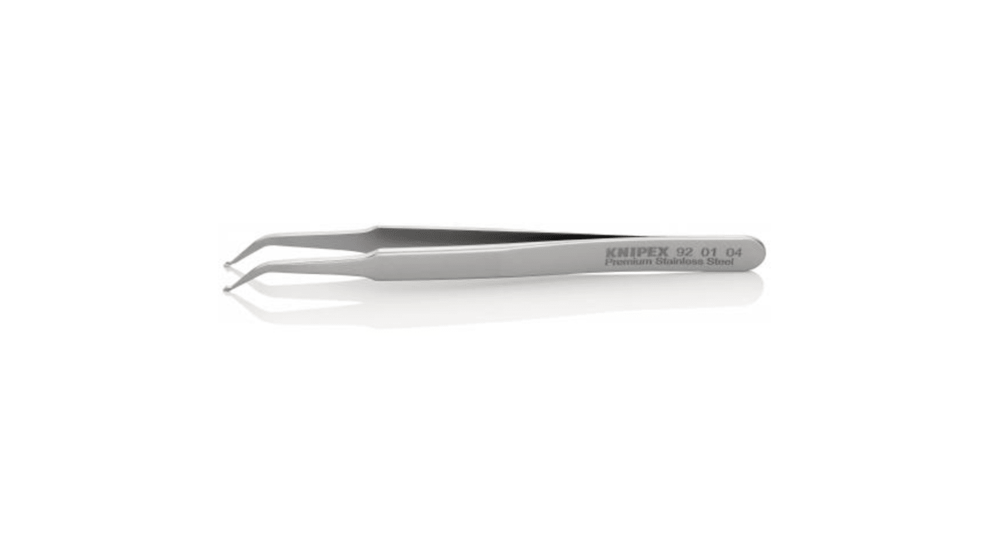 Pinzette Knipex 92 01 04 in Acciaio inox, 115 mm , becco Liscia, anti-magnetiche, pezzi