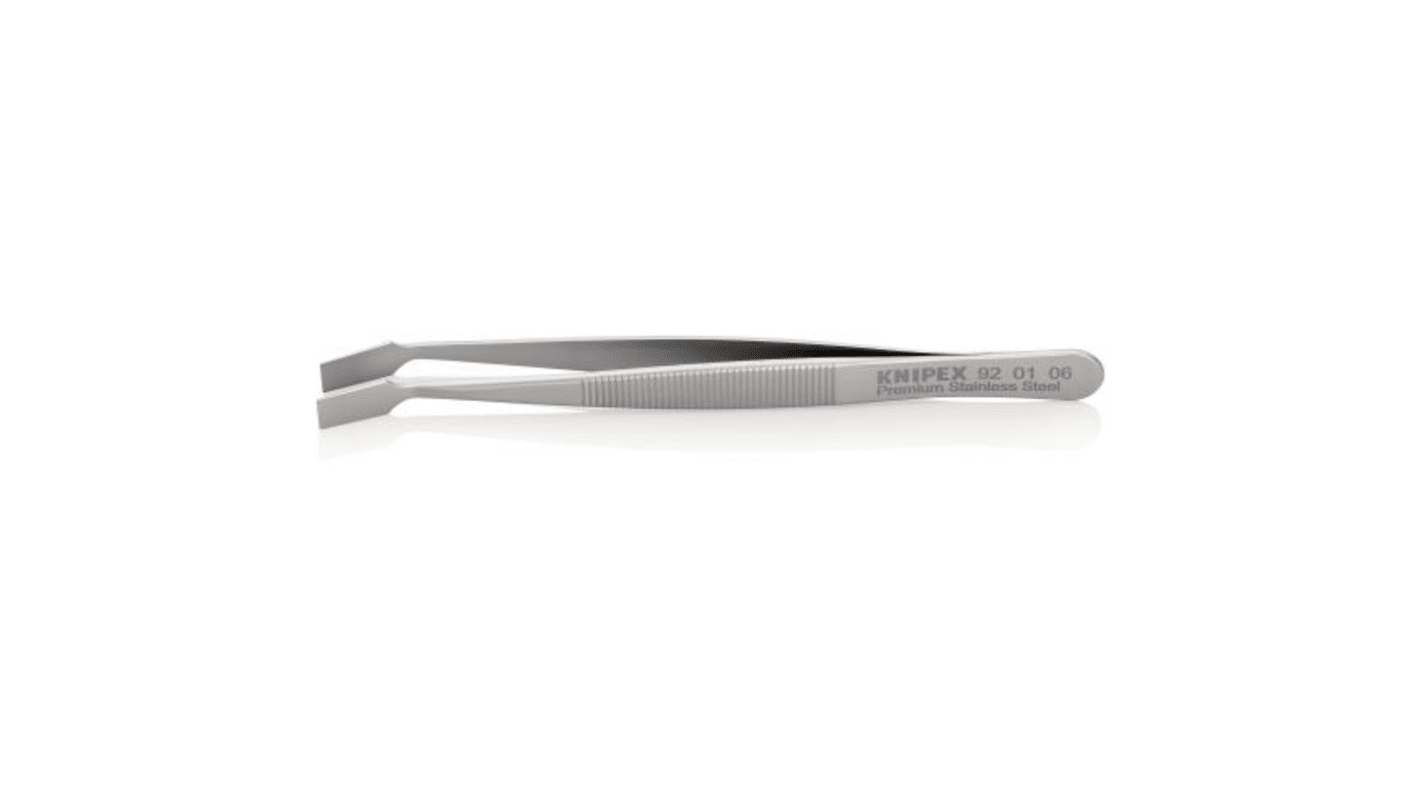 Knipex 120 mm, Stainless Steel, Smooth, Tweezer