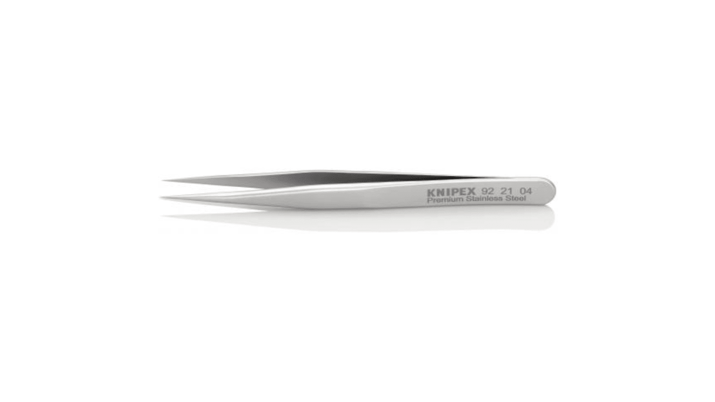 Knipex 90 mm, Stainless Steel, Smooth, Tweezer
