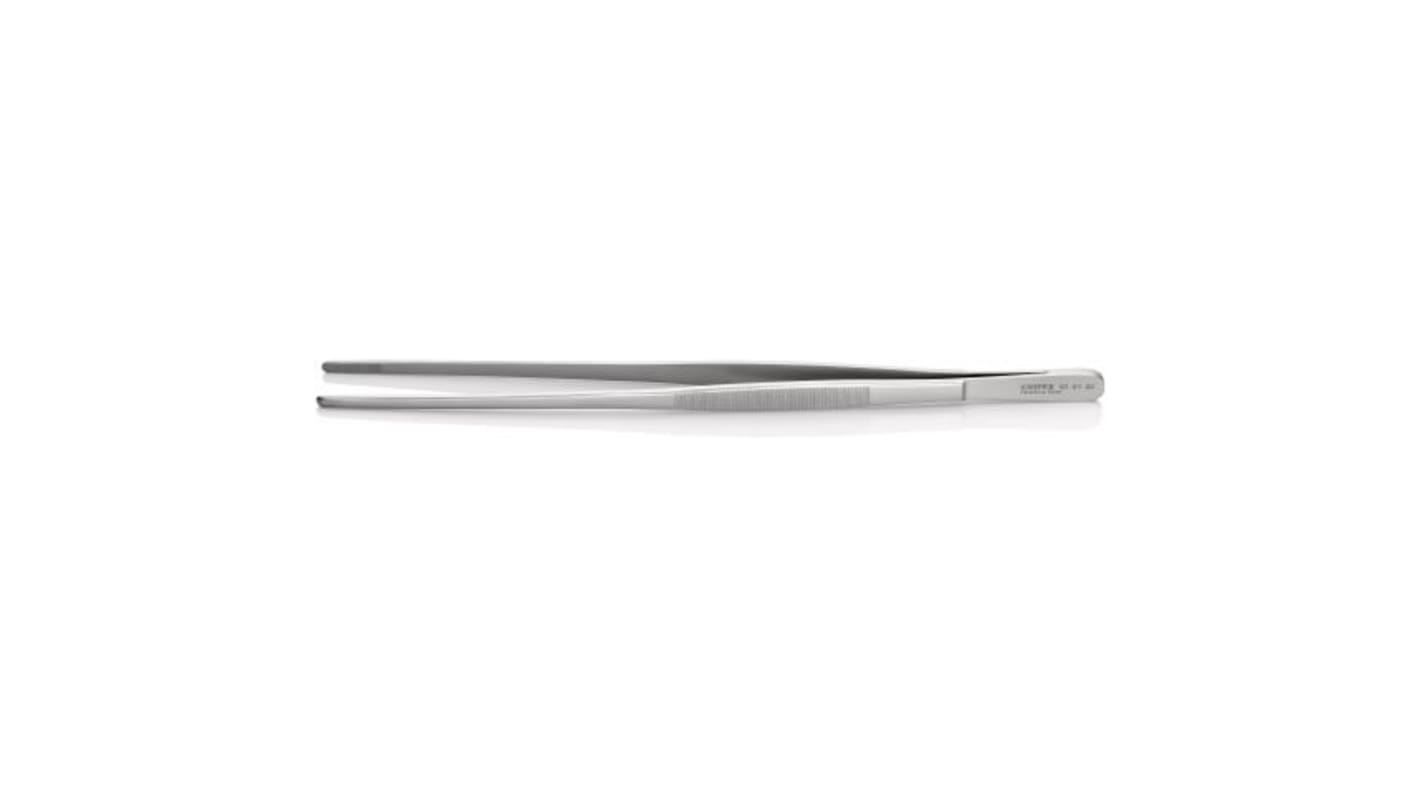 Knipex 300 mm, Stainless Steel, Serrated, Tweezer