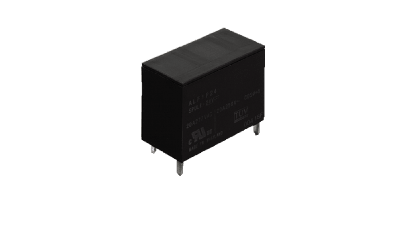 Panasonic PCB Mount Non-Latching Relay, 12V dc Coil, 75mA Switching Current, SPST