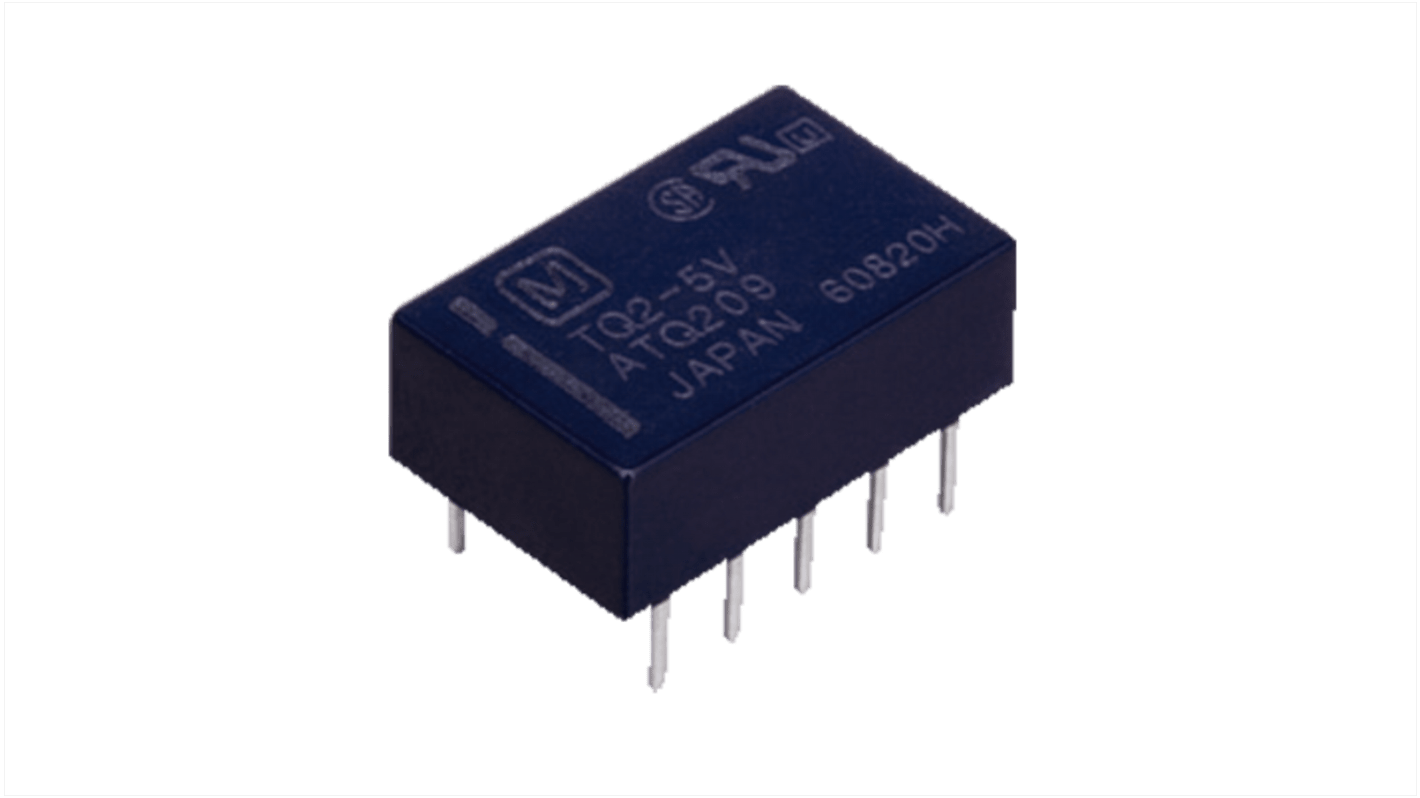 Panasonic Bistabiles Relais Printrelais, 9V dc Spule, 2-poliger Wechsler