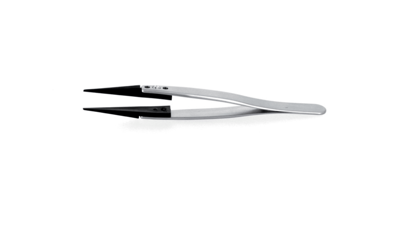 ideal-tek 115 mm, Stainless Steel, Fine, Straight, Tweezer