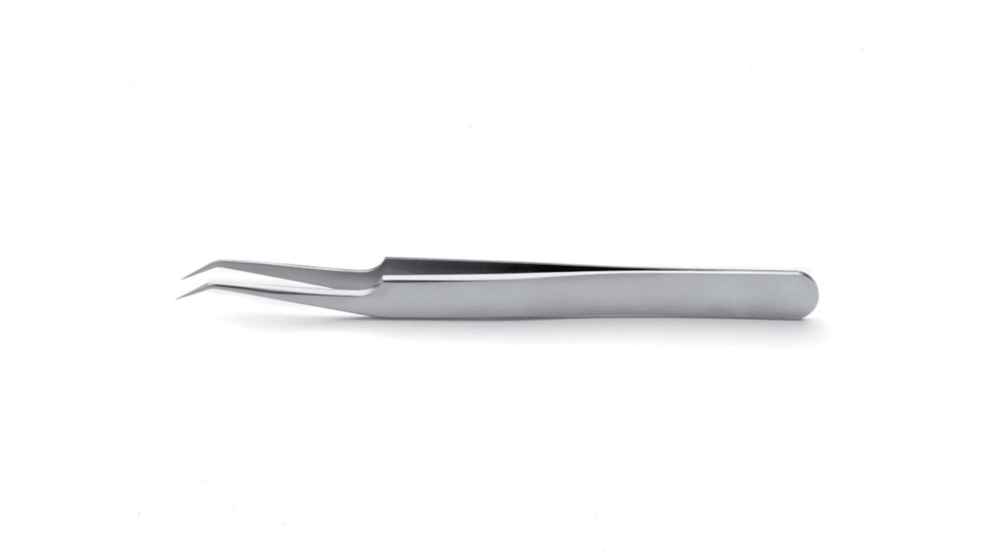 ideal-tek 115 mm, Stainless Steel, Bent, Extra Fine, Tweezer