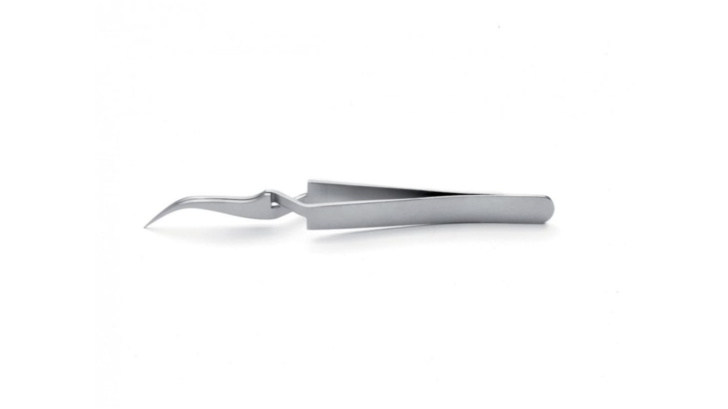 ideal-tek 115 mm, Stainless Steel, Curved, Fine, Tweezer