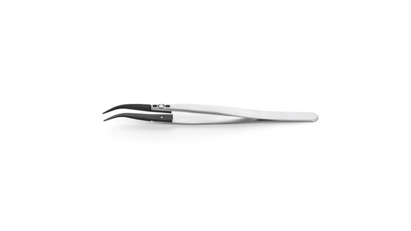 ideal-tek 135 mm, Stainless Steel, Curved, Fine, Tweezer