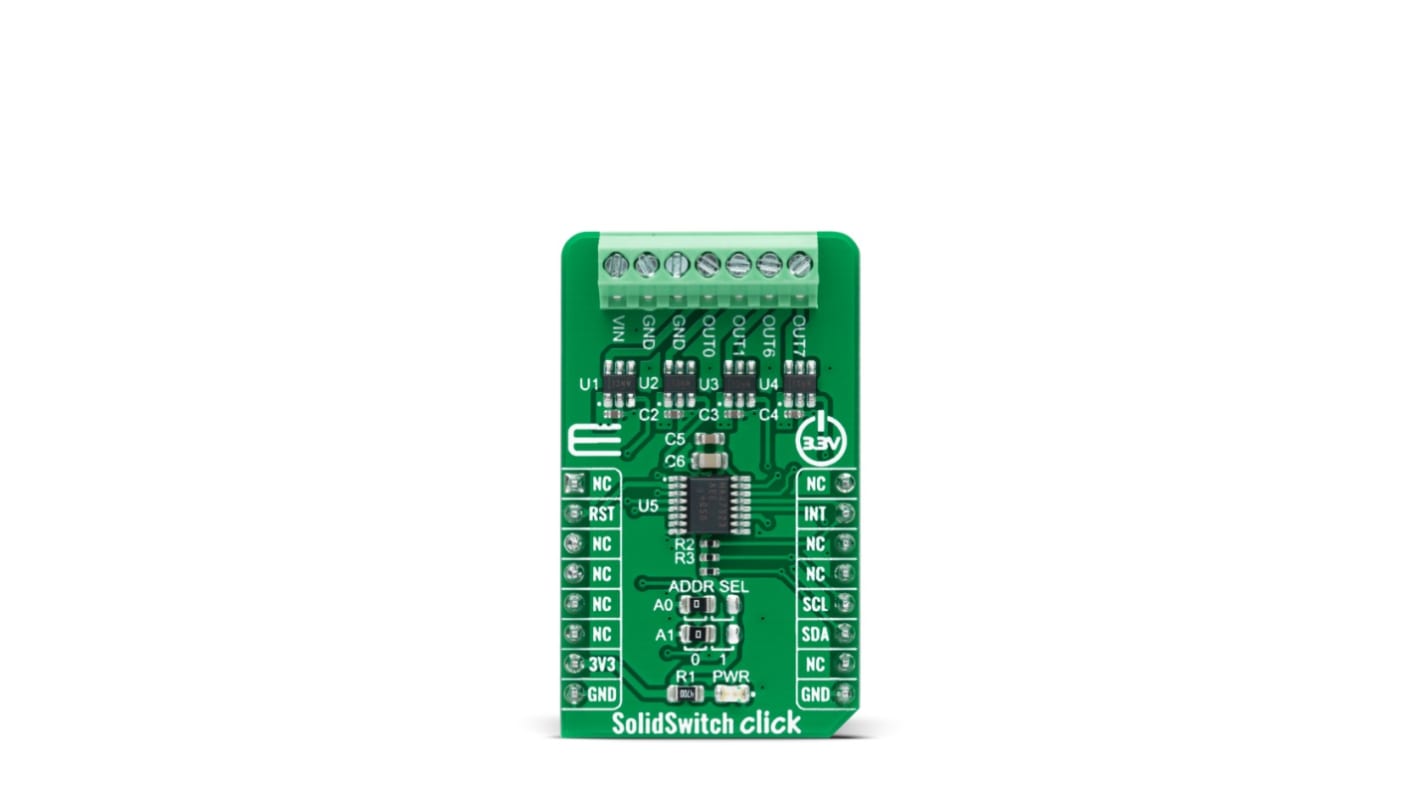 MikroElektronika SolidSwitch Click Load Switch for TPS22918 for mikroBUS socket