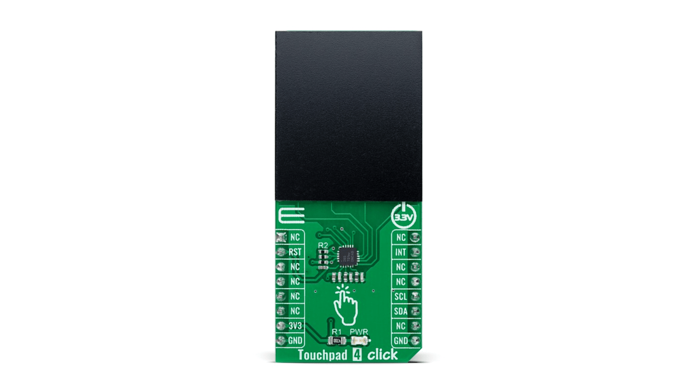 MikroElektronika HMI开发工具, Touchpad 4 Click, 电容式触摸, 手势跟踪用户界面, Capacitive Touch Controller芯片, 用于mikroBUS 插座