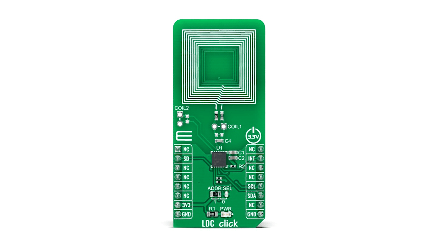 MikroElektronika Sensorudviklingsværktøj LDC Click Inductive Sensor