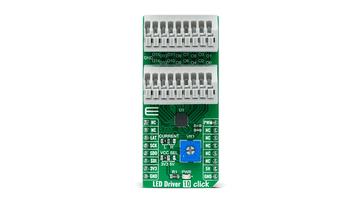 MikroElektronika LED-Steuereinheit LED-Treiberevaluierungskit LED-Treiber zum Einsatz mit mikroBUS-Socket, LED Driver