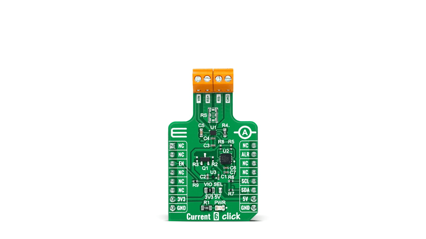 MikroElektronika Current 6 Click Shunt Add On Board for MAX40080 mikroBUS socket