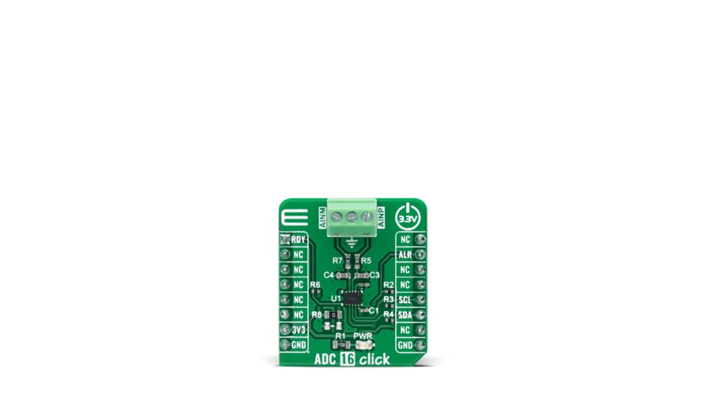 MikroElektronika MIKROE-4937 ADC 16 CLICK Add On Board Signal Conversion Development Tool