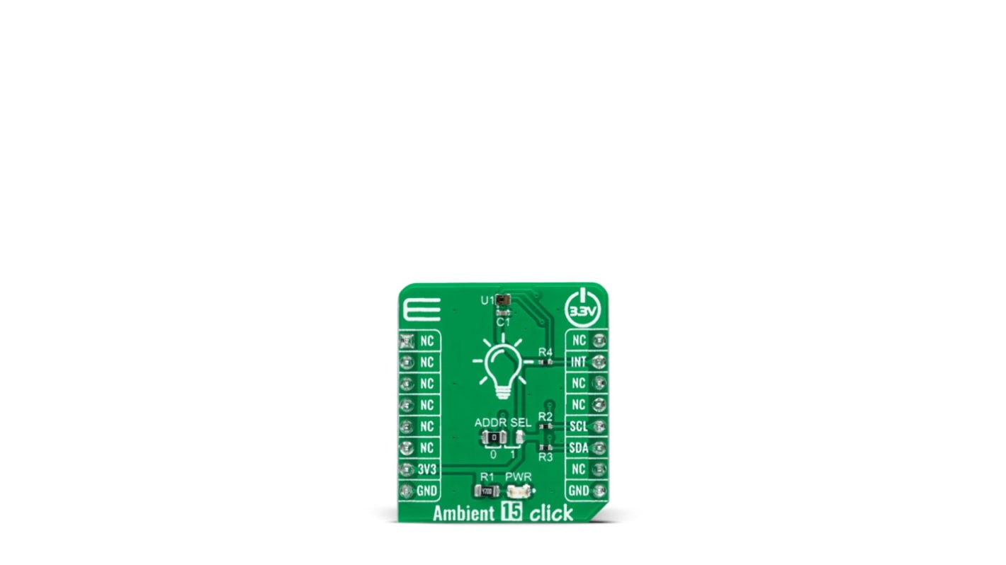 Scheda aggiuntiva Ambient 15 Click MikroElektronika, con Sensore di luce ambiente
