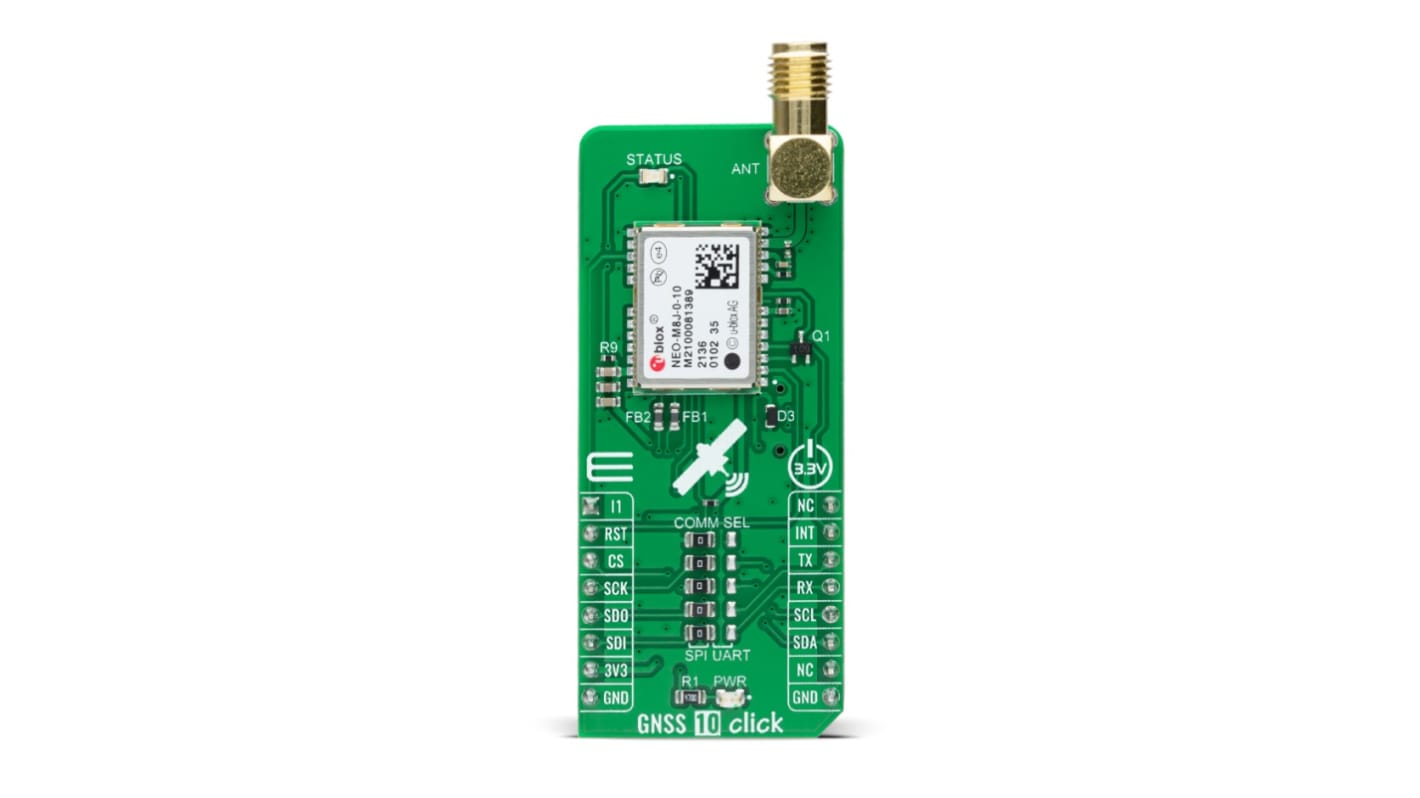 Narzędzie rozwojowe z kategorii „komunikacja i łączność bezprzewodowa&#148; GLONASS, GPS Gniazdo mikroBUS GNSS, GPS