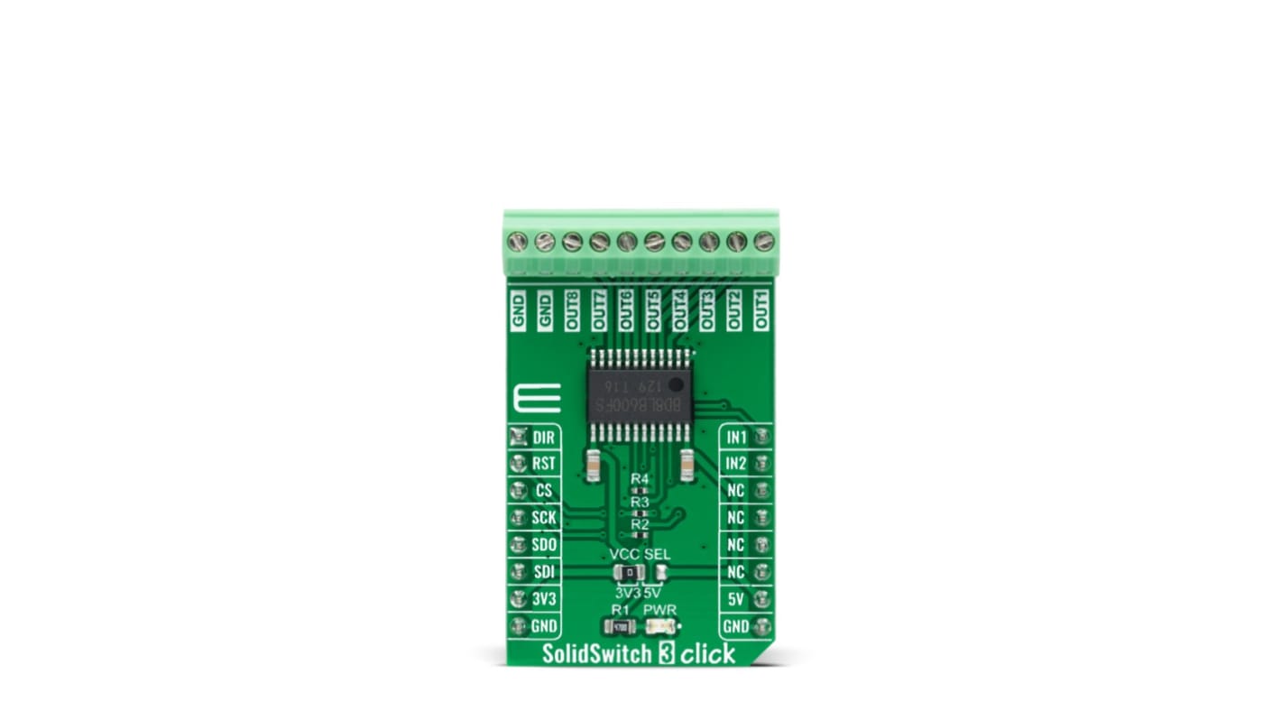 MikroElektronika SolidSwitch 3 Click, 负载开关 附加板, BD8LB600FS-C芯片