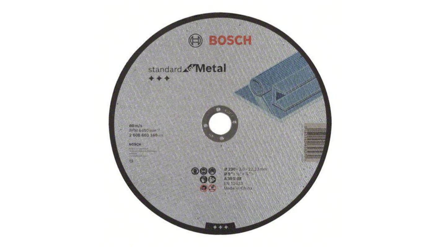 Bosch Aluminium Oxide Cutting Disc, 230mm x 3mm Thick, P30 Grit