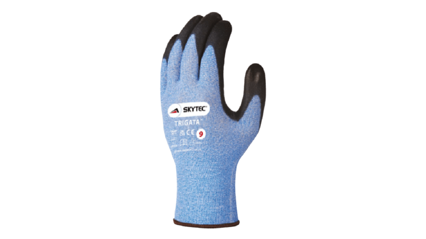 Guanti antitaglio Skytec, Tg. 7, in Fibra di vetro, nylon, col. Blu