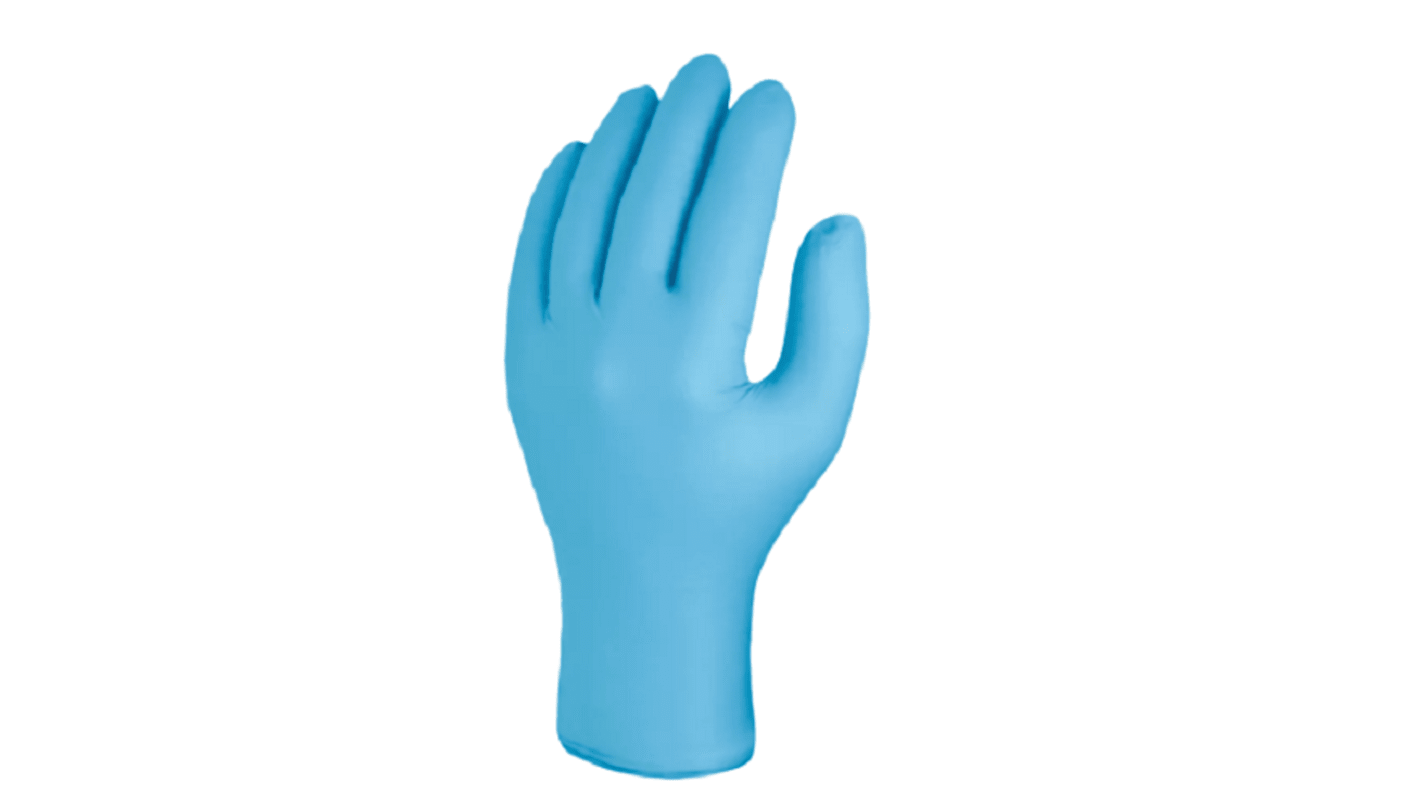 Skytec Medizinische Einweghandschuhe aus Nitril puderfrei  blau, EN374-1:2016 TYP B KPT, EN374-5:2016, EN455 Größe XL,