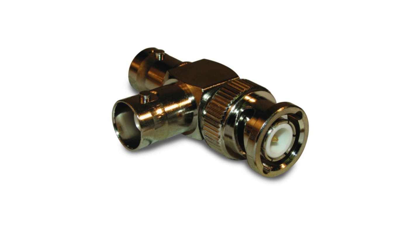 Koaxiális adapter, Dugó → 2 x aljzat