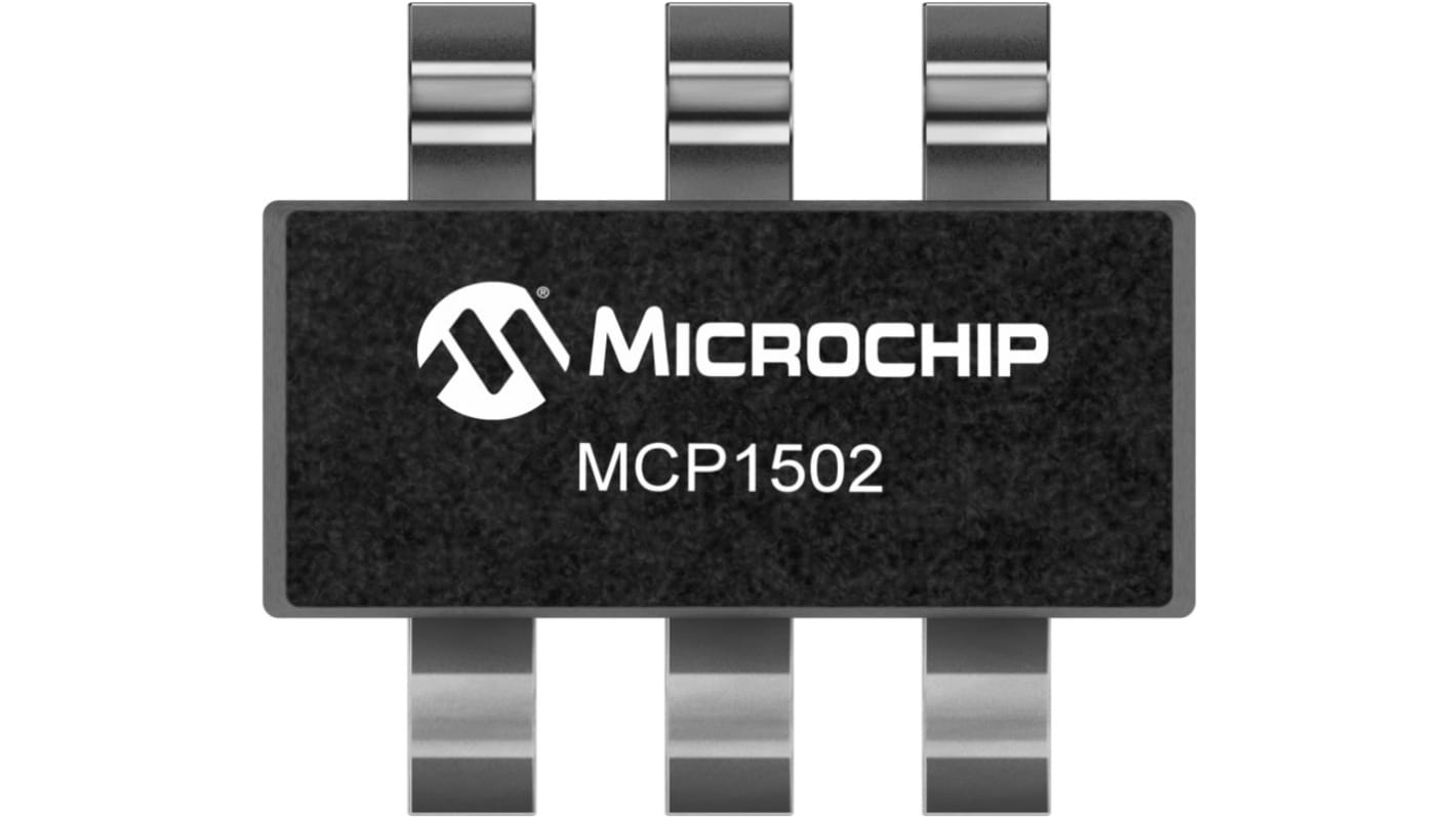 Référence de tension Microchip 3.3V SOT-23 Fixe, Précision 0.1%,CMS