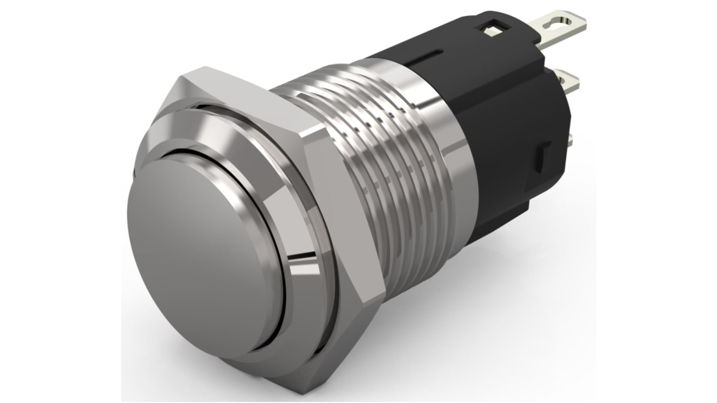 Interruttore a pulsante EAO, Momentaneo, SPDT, , 3A, IP65, IP67 Montaggio a pannello