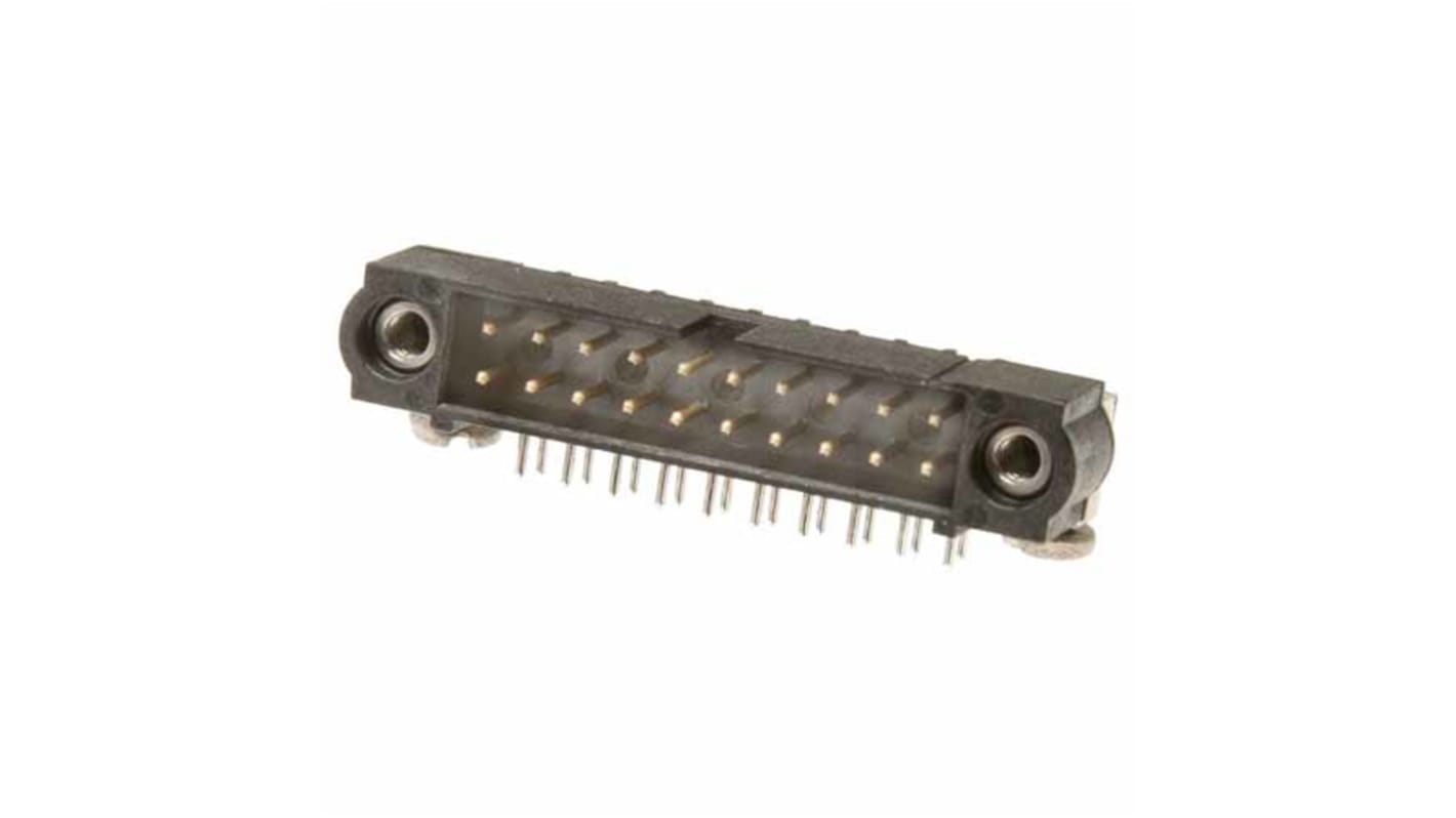 HARWIN M80-540 Series Horizontal Through Hole Mount PCB Connector, 12-Contact, 2-Row, 2mm Pitch, Solder Termination