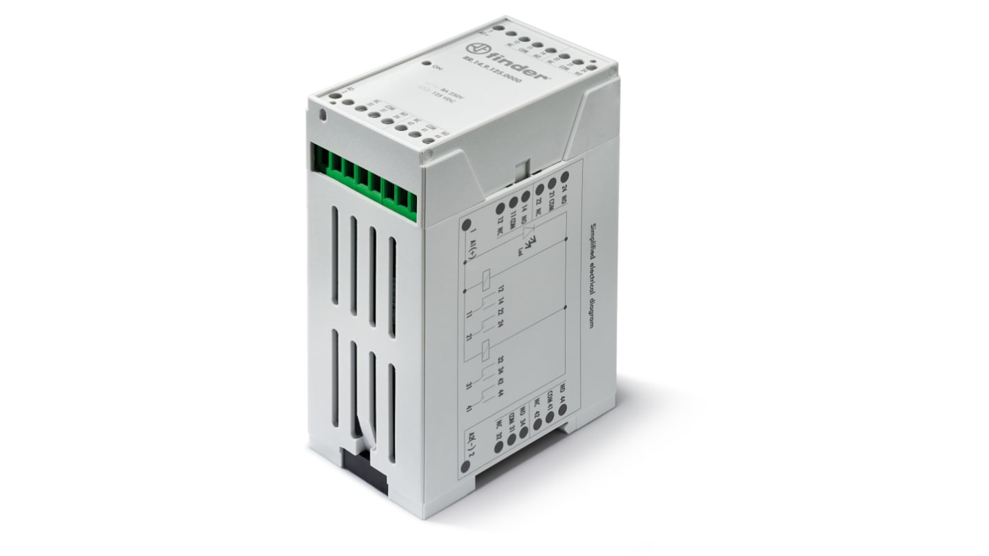 Finder DIN Rail Relay, 250V dc Coil, 8A Switching Current
