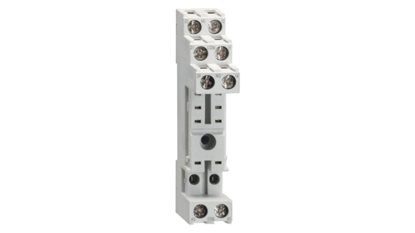 Lovato 继电器底座, 230V 交流, DIN导轨安装, 适用于继电器