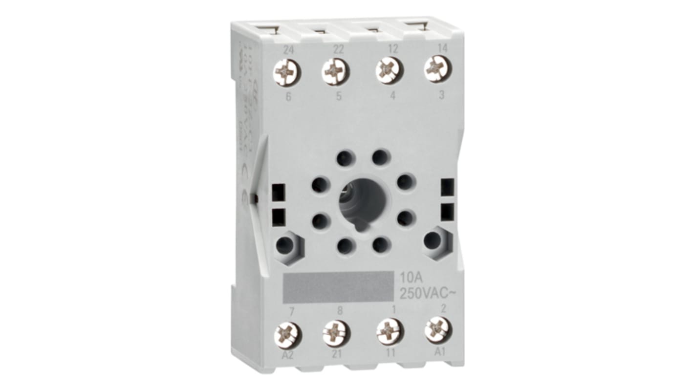 Lovato HR SERIES DIN Rail Relay Socket, for use with HR SERIES