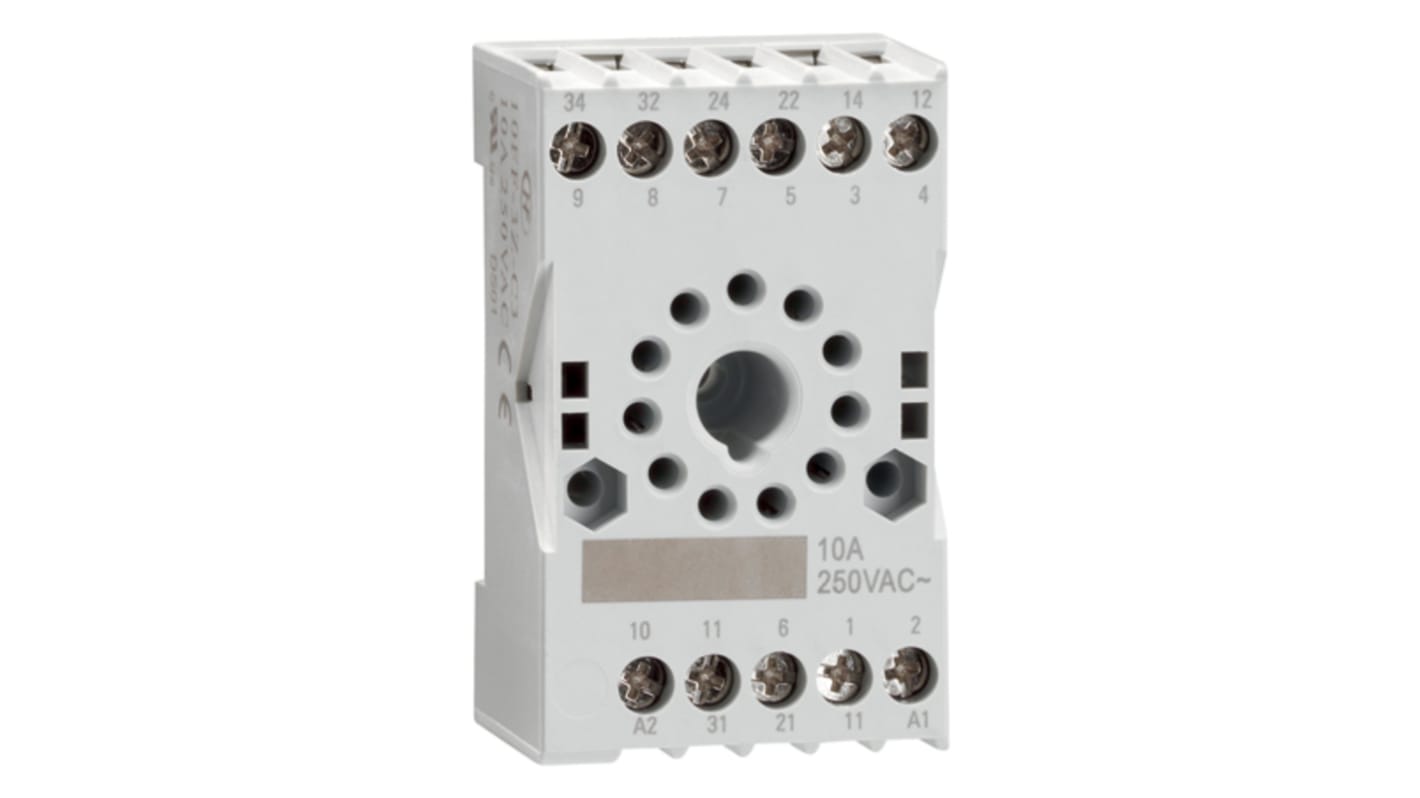 Lovato HR SERIES DIN Rail Relay Socket, for use with HR SERIES