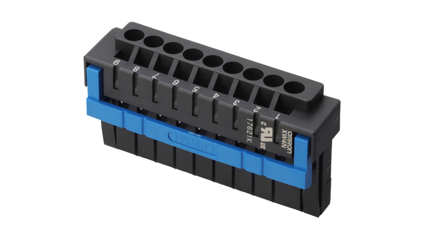 Omron 基板用端子台, 3.5mmピッチ , 1列, 9.極