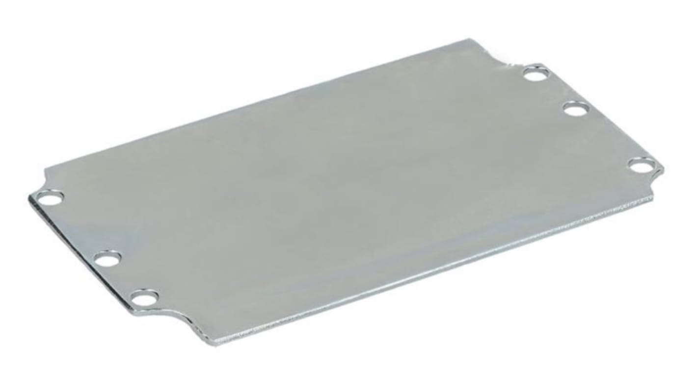 RS PRO Steel Mounting Plate, 1.5mm H, 40.1mm W, 56.1mm L for Use with RS PRO Aluminium Enclosure