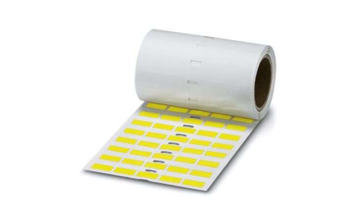 Phoenix Contact 5X8)R YE, EML (17 on Yellow Label, 8 m Length, 17.5 mm Width