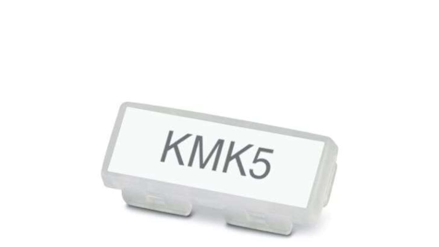 Marcador de cable Phoenix Contact KMK 5 Transparente, Ø máx. 40mm, montaje: Brida