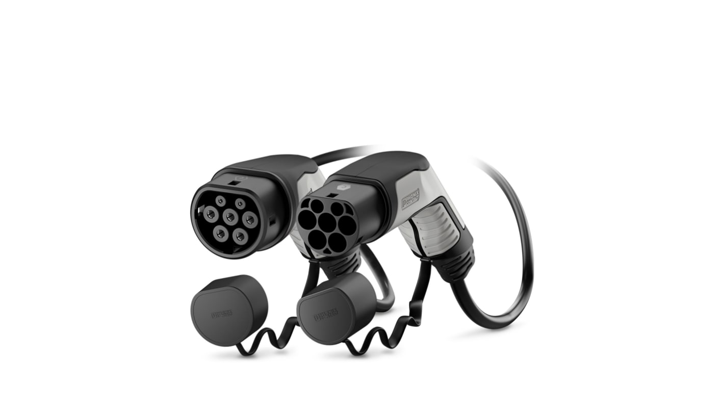 Phoenix Contact 32 A Mode 3, Type 2 to Type 2, EV Charging Cable 5m