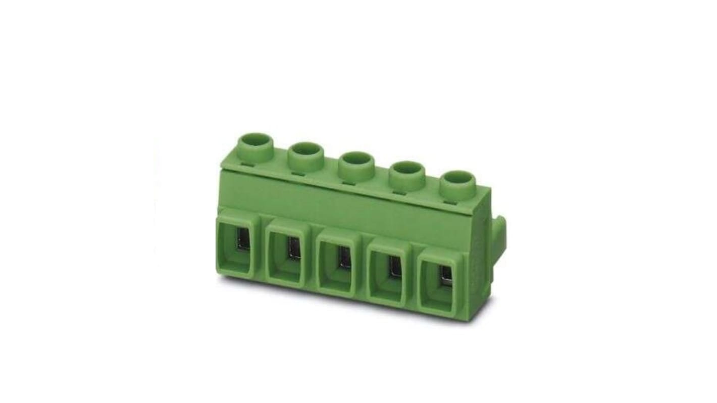 Phoenix Contact 7.62mm Pitch 3 Way Pluggable Terminal Block, Plug, Cable Mount, Screw Termination