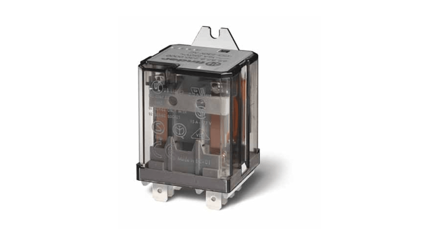 Finder Flange Mount Relay, 380V ac Coil, 16A Switching Current, 3PDT, 3PDT
