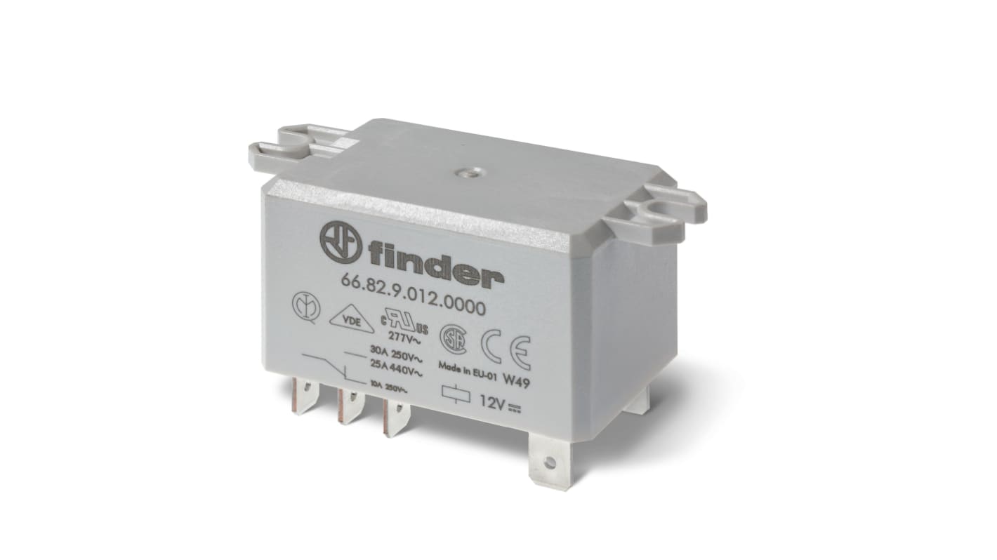 Finder Relais 24V dc Spule DPST-2NO Steckrelais 30A Monostabiles Relais
