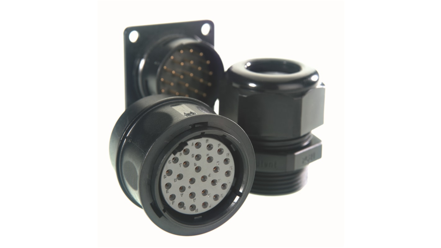 Amphenol Air LB Circular Connector, 5 Contacts, Panel Mount, Socket, IP67, ECTA 544 Series