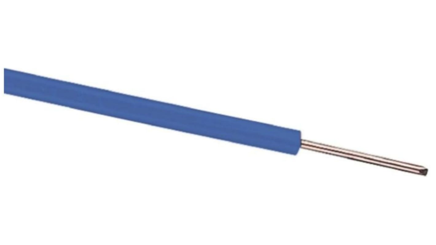 RS PRO 蓝色电线, 0.5mm², 500m长, 20AWG, PVC绝缘