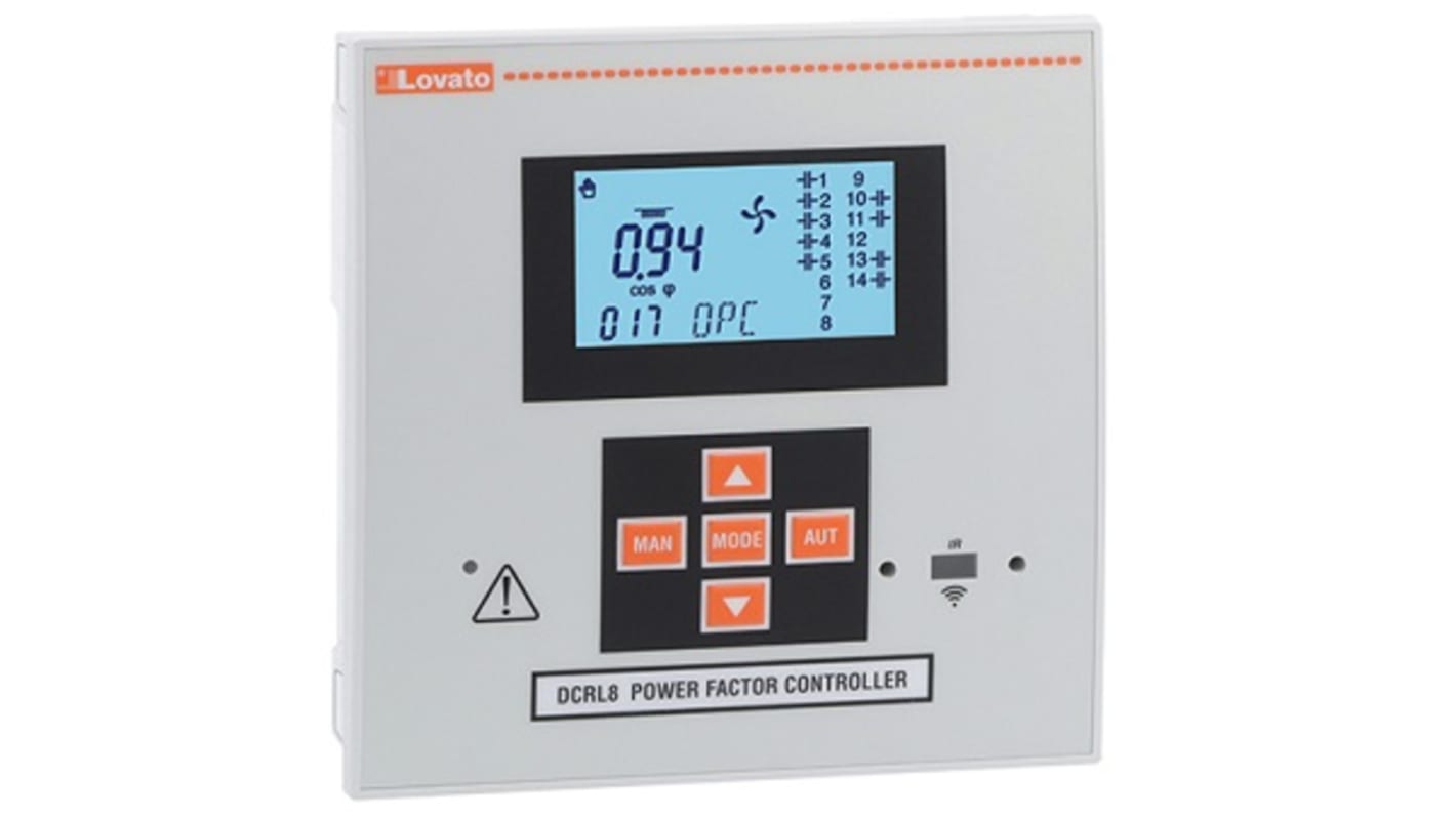 Lovato Current, Temperature, Voltage Monitoring Relay, 3, 3+N Phase, 7PST-NO, SPDT