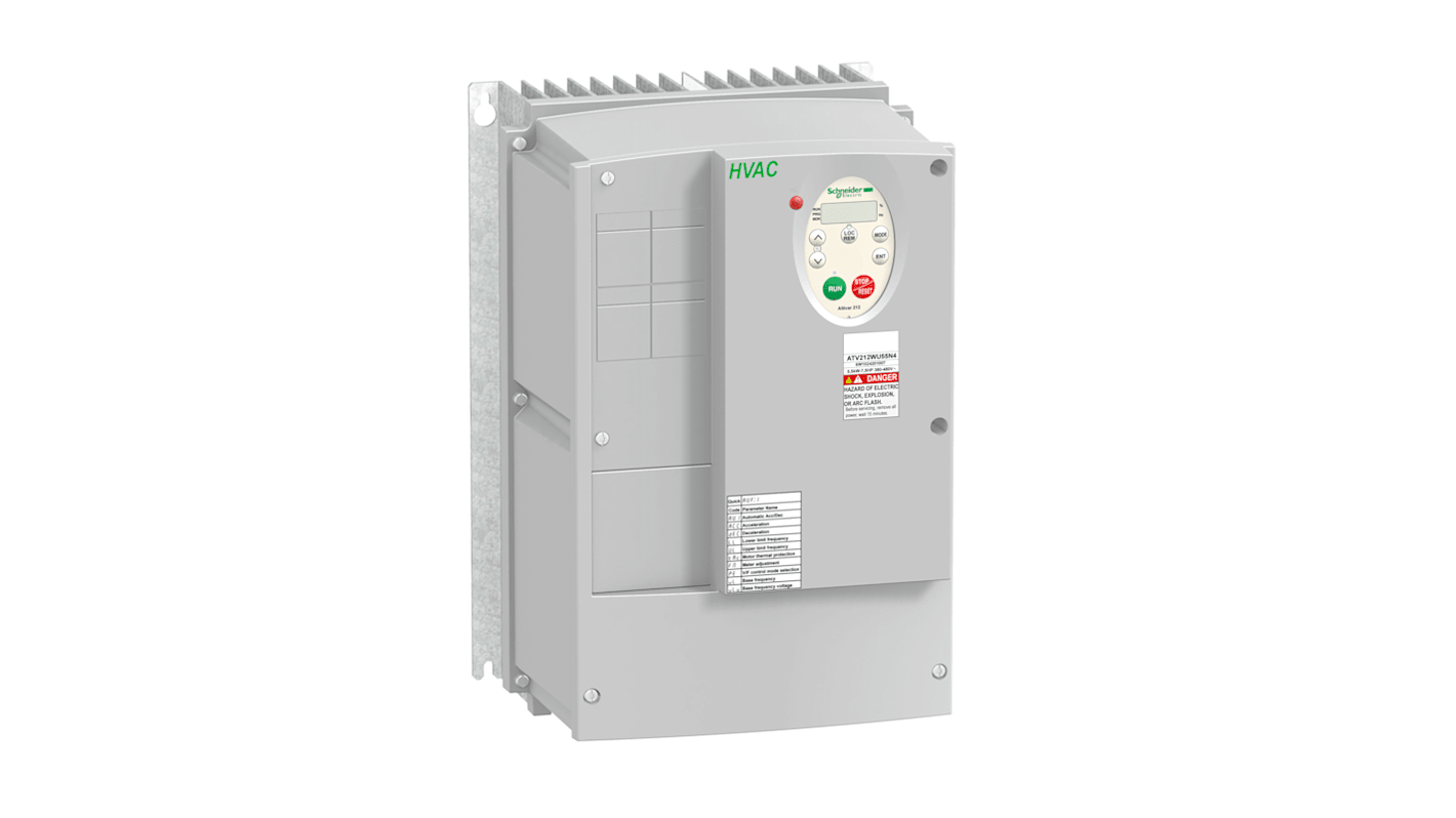 Schneider Electric ATV212 3-Phasen Frequenzumrichter 5,5 kW 480 V / 8,6 A, 10,9 A 0.5 → 200Hz für