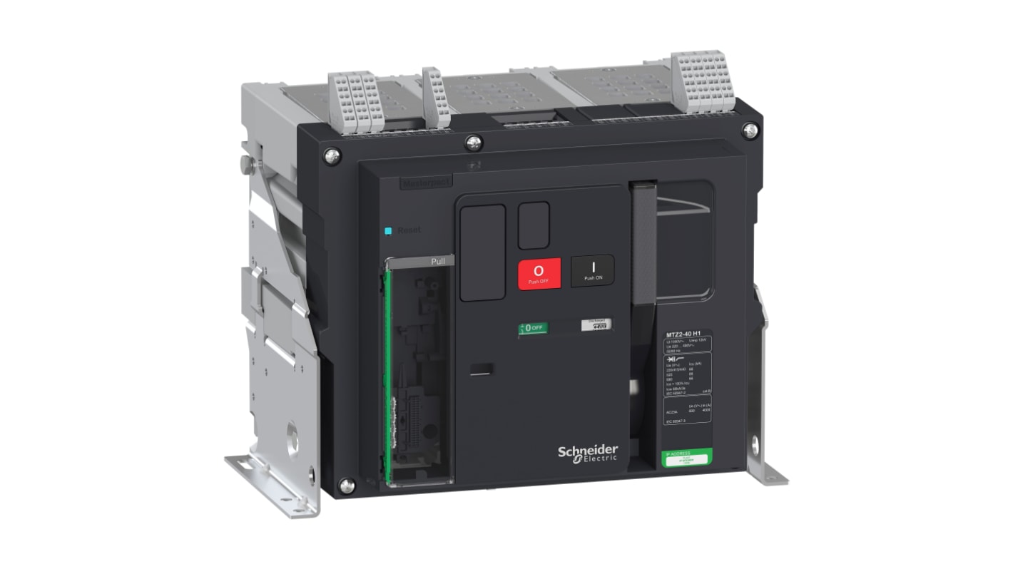 Schneider Electric, Masterpact MCCB 3P 4kA, Fixed Mount
