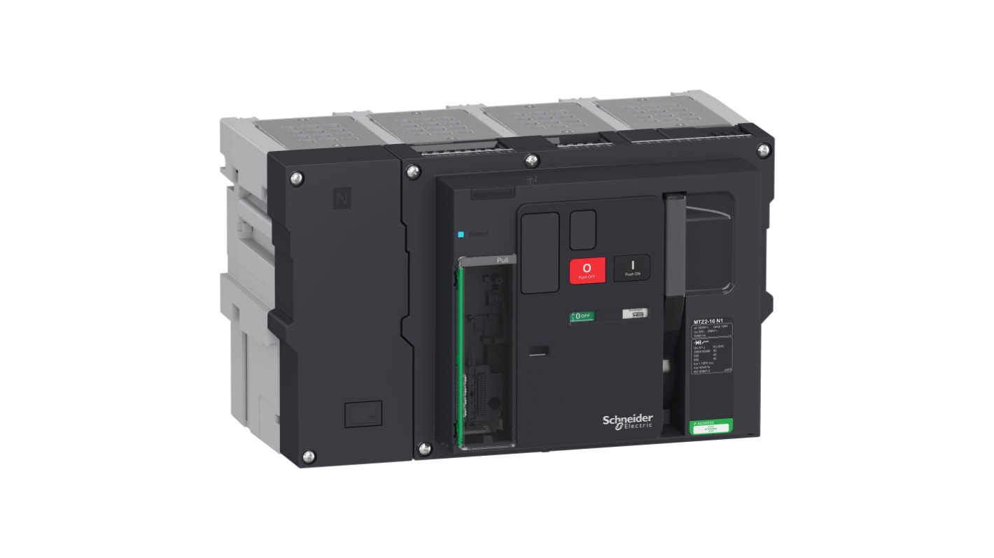 Schneider Electric Masterpact MTZ2 16N1, Leistungsschalter MCCB 4-polig, 1.6kA, Fest