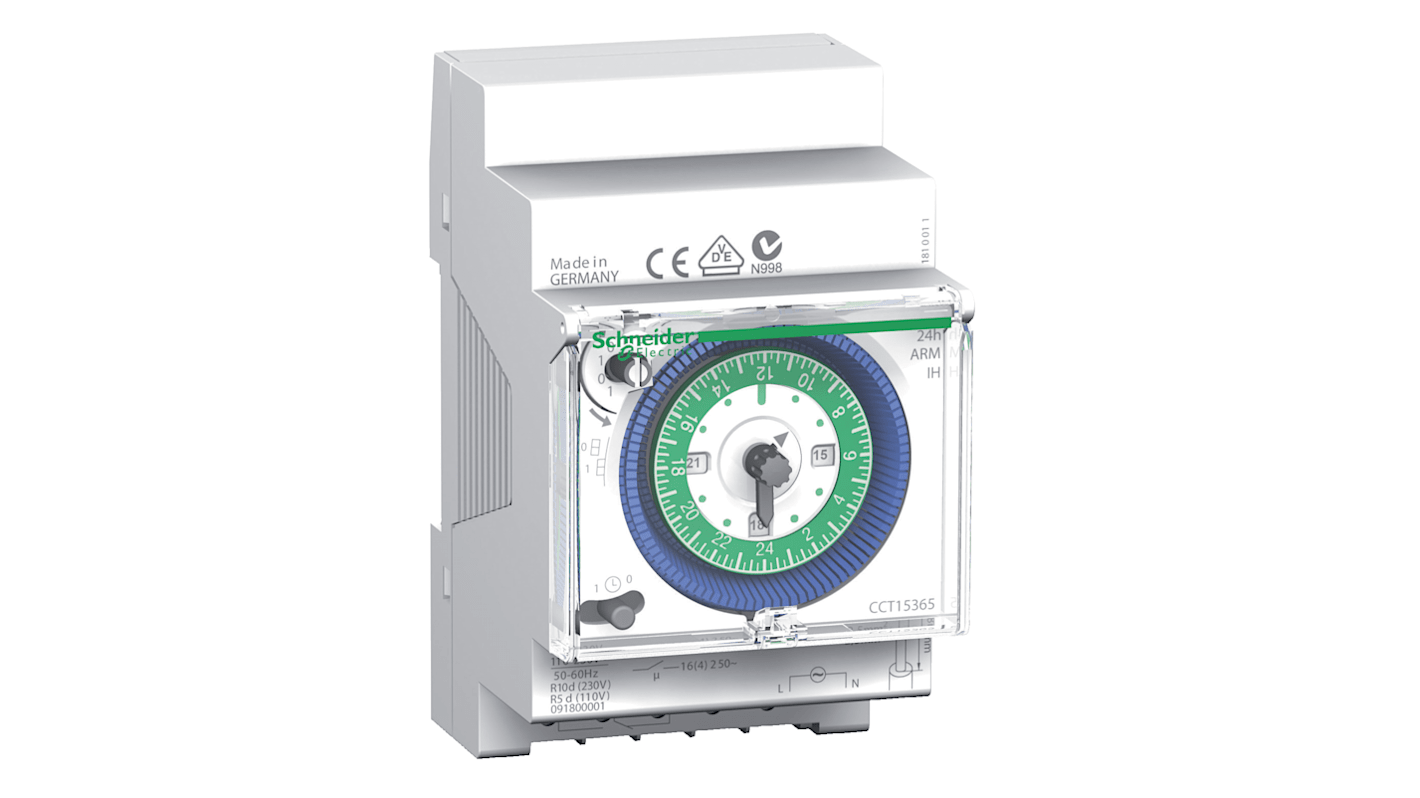 Schneider Electric Mechanical Time Switch Time Switch 230 V ac, 1-Channel
