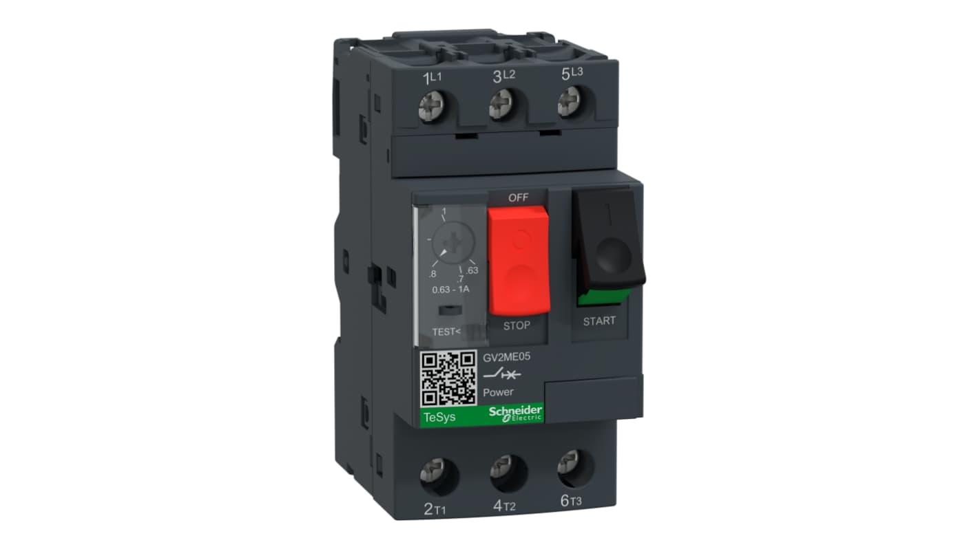 Interruttore automatico del motore Schneider Electric, 690 V, da 0,63 a 1 A TeSys