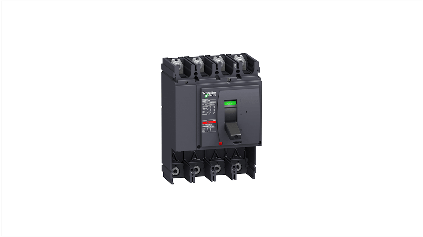 Schneider Electric, Compact MCCB 4P 630A, Fixed Mount